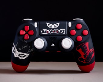 Custom Persona 5 Joker Themed PlayStation 4 PS4 DualShock 4 Controller