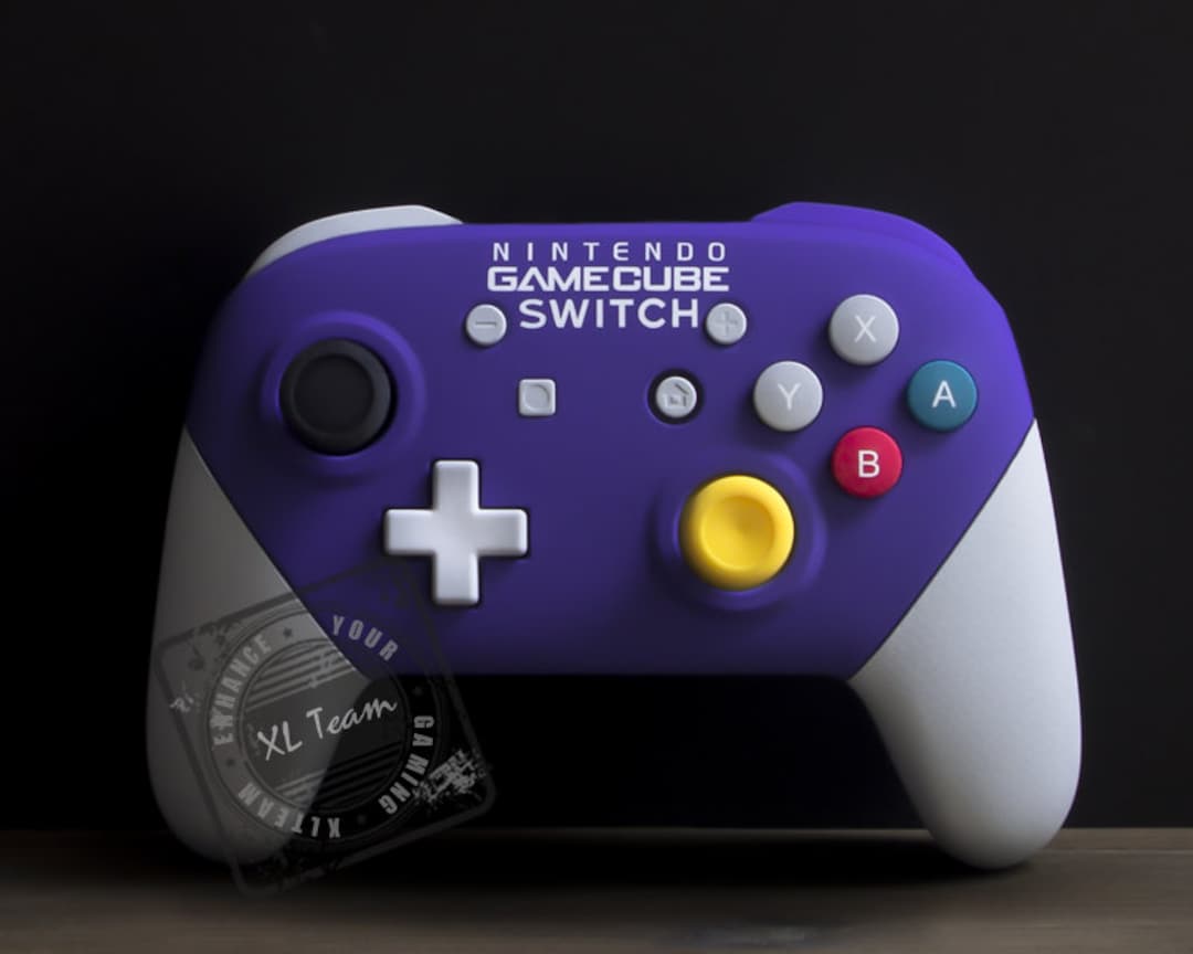 Custom Gamecube Themed Nintendo Switch Pro Controller 