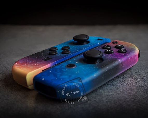 Custom Cosmic Space Galaxy Themed Nintendo Switch Joy-con Joycon