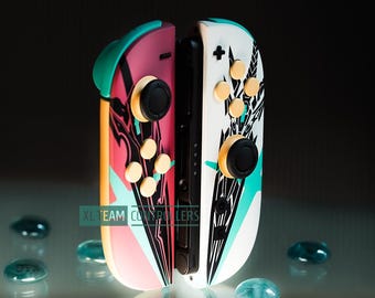 Xenoblade Chronicles Mythra Pyra Themed Nintendo Switch Joycons
