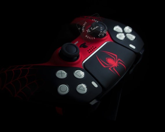 Custom Spiderman Miles Morales Themed Playstation 5 PS5 Dualsense Wireless  Controller 