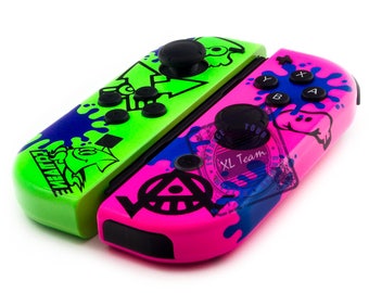 Custom Splatoon 2 Ink Themed Nintendo Switch Joy-con Joycon