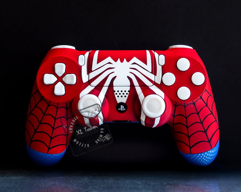 Custom Spiderman Themed Playstation 4 PS4 Dualshock 4 Etsy