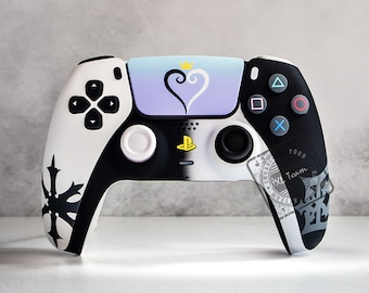 Hearts PS5 Controller Skin - Love Rose Gold Black