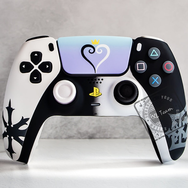 Custom Kingdom Hearts Sora Themed PlayStation 5 PS5 DualSense Wireless Controller