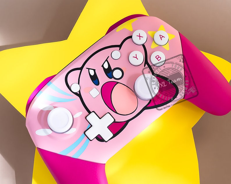 Custom Kirby Themed Nintendo Switch Pro Controller Etsy