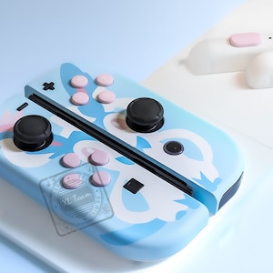 Custom Pokemon Shiny Sylveon Themed Nintendo Switch Joy-con Joycon ...