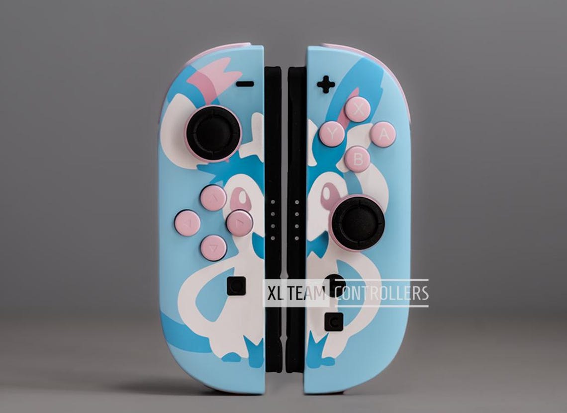 Custom Pokemon Shiny Sylveon Themed Nintendo Switch 2 Joycons ...