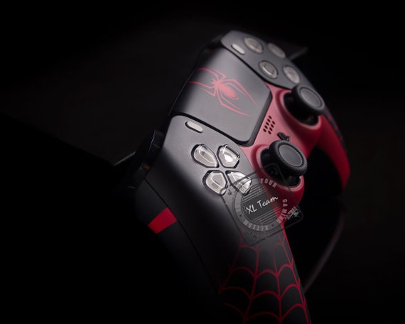 Custom Spiderman Miles Morales Themed Playstation 5 PS5 Dualsense Wireless  Controller 