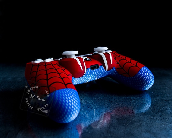 Custom Spiderman Themed Playstation 4 PS4 Dualshock 4 Controller
