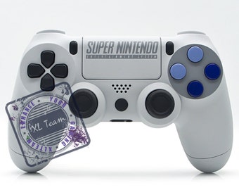 Custom SNES Super Nintendo PlayStation 4 PS4 DualShock 4 Controller