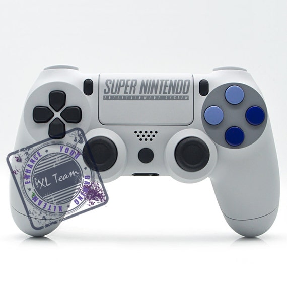 Ønske Fritid middelalderlig Custom SNES Super Nintendo Playstation 4 PS4 Dualshock 4 - Etsy