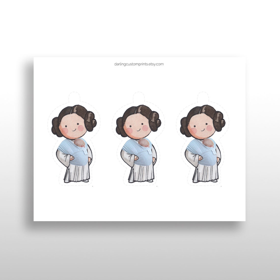 PRINTABLE Star Wars Baby Shower Game Princess Leia &amp; Baby - Etsy