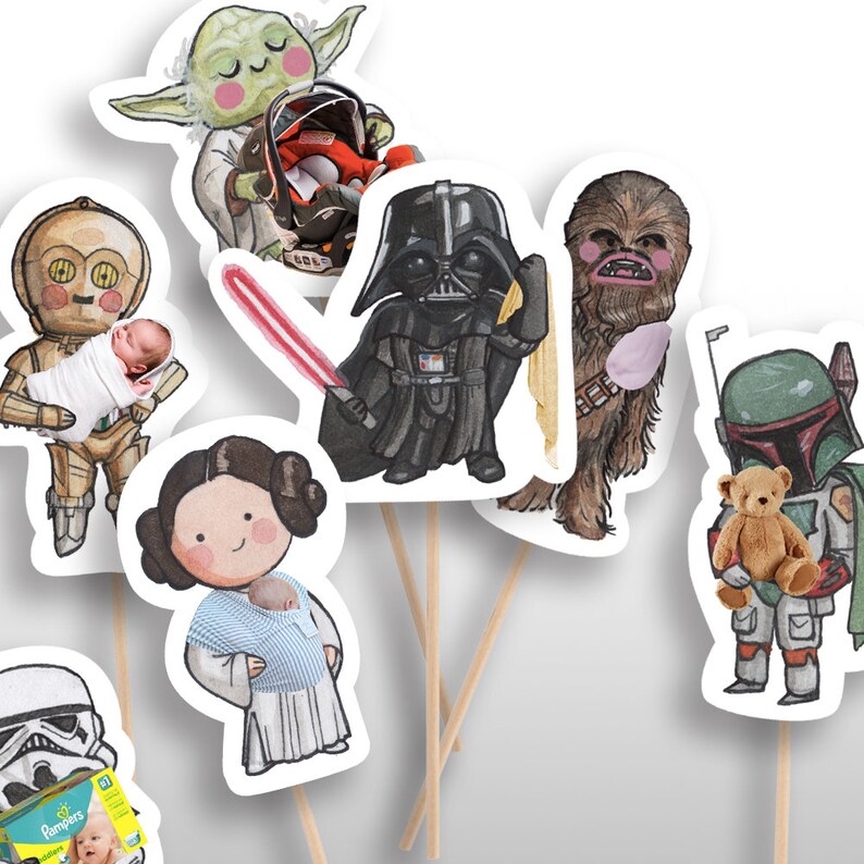 Instant Download Star Wars Baby Shower Medium Centerpieces Or Etsy