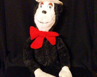 vintage cat in the hat stuffed animal