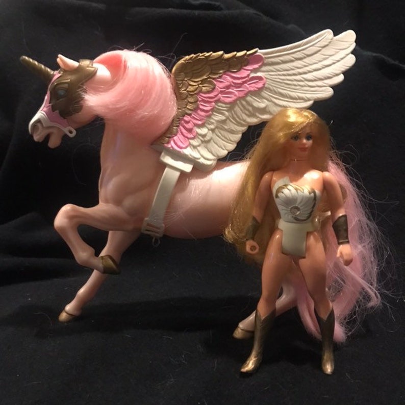 Vintage 1980s MOTU She-Ra Swift Wind Horse and Doll!! Nice Find!