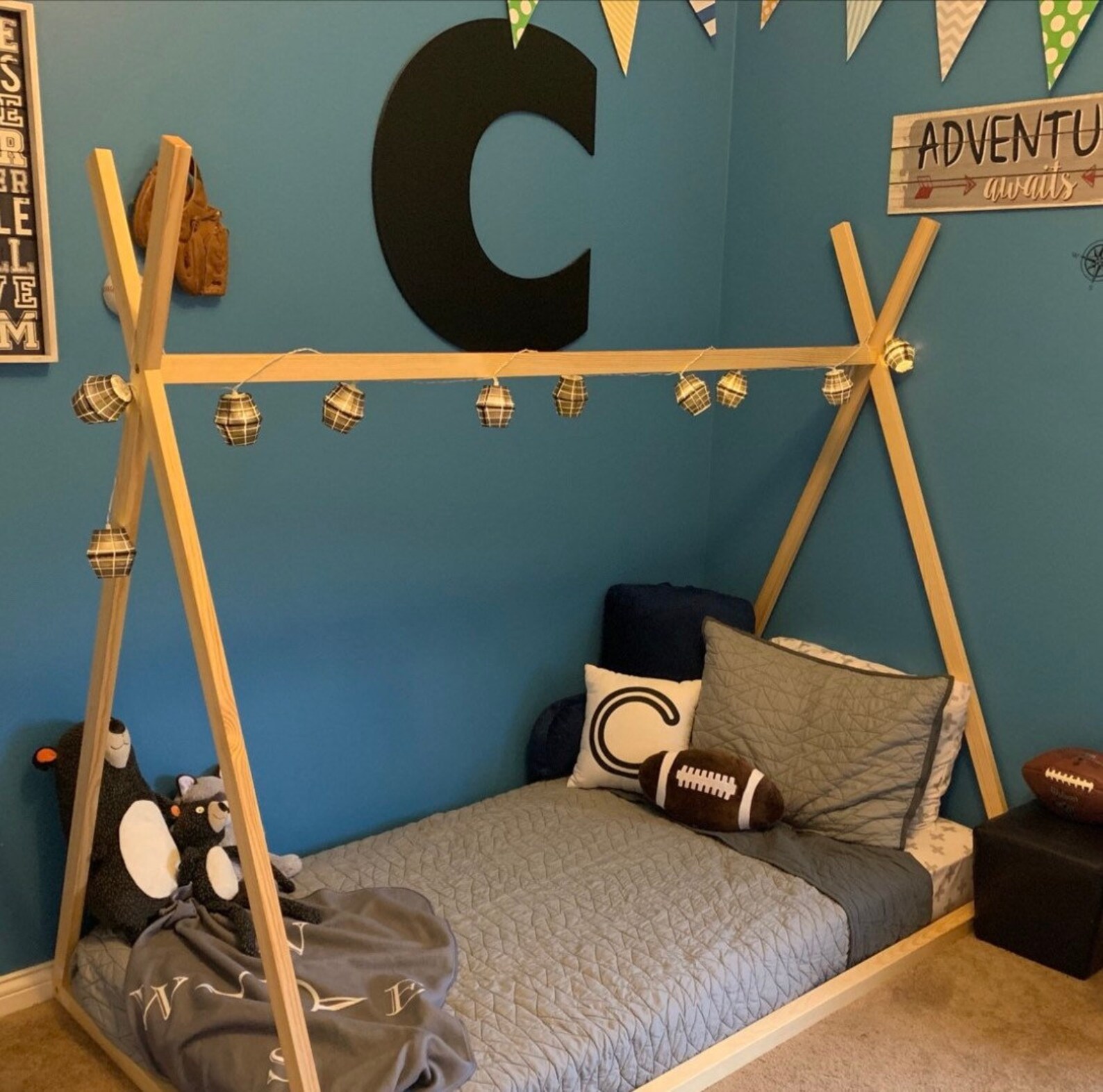 NEW Bed house frame teepee children bed Toddler bed kid Etsy