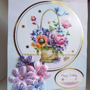 cartão de aniversário feito à mão