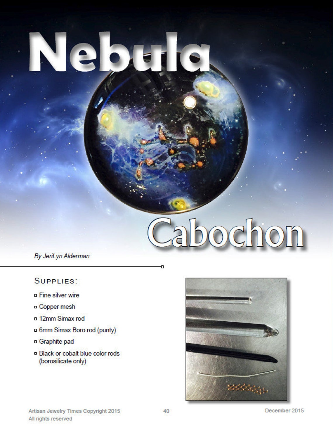 Artisan Jewelry Times December 2015 Etsy