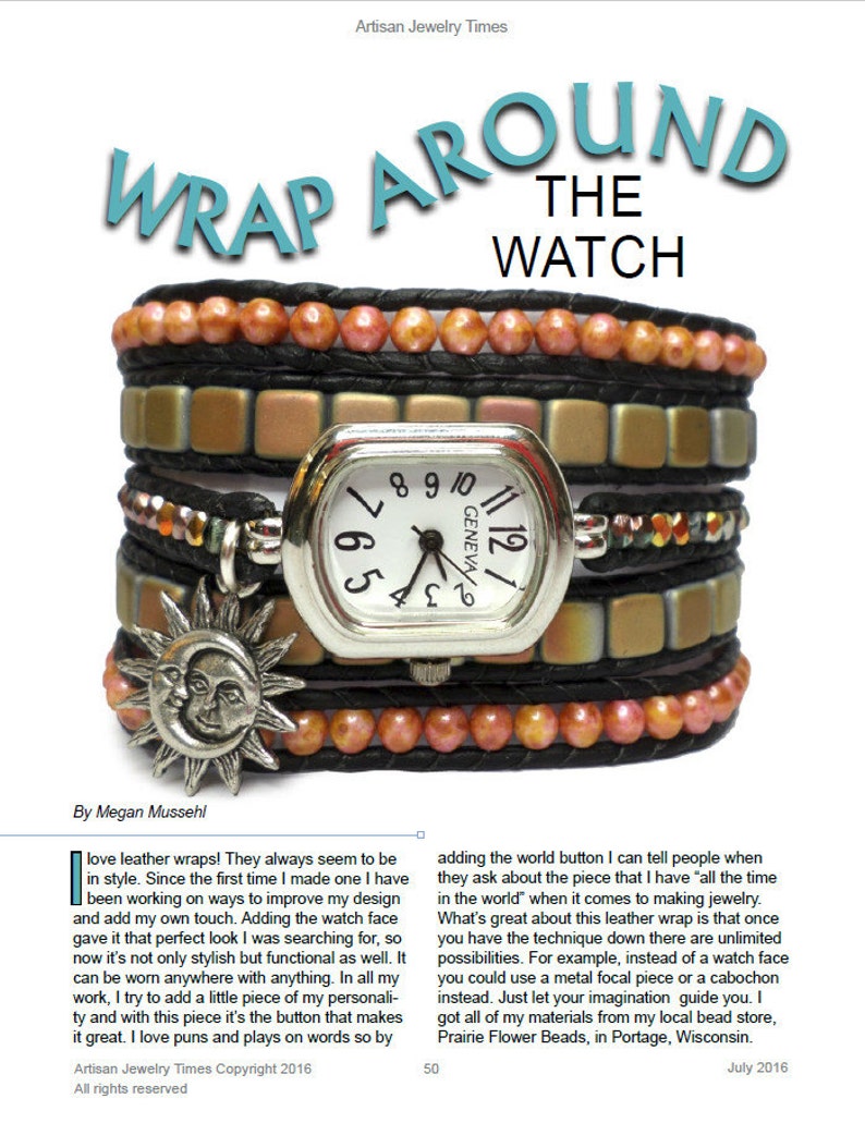 July 2016 Artisan Jewelry Times Digital Jewelry Magazine Etsy