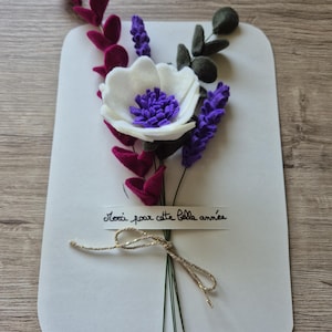 Flower thank you card