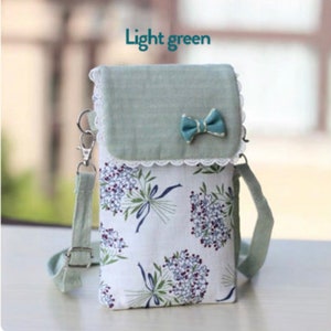 Cute Bow Cell Phone Purse, Crossbody and Wrist, Available in Different Colors and Variation