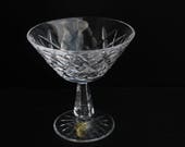 Vintage Waterford Crystal Champagne Glass Sherbert Glass Gothic Mark Seahorse Sticker