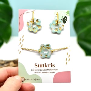 Parure bracelet collier et boucles d'oreilles swarovski métal rhodié argenté