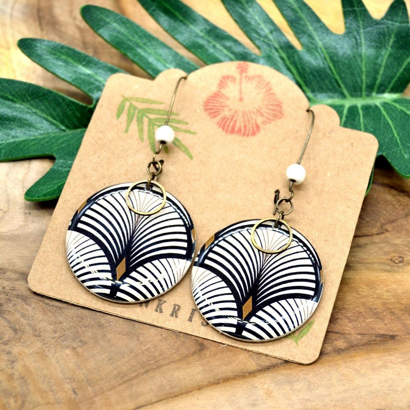 Boucles d'oreilles Ana multicolores - Noté Créations