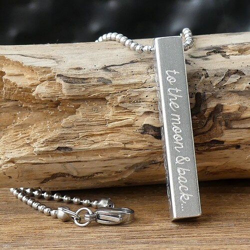 Personalized Mens Necklace Husband Gift Mens Jewelry Etsy