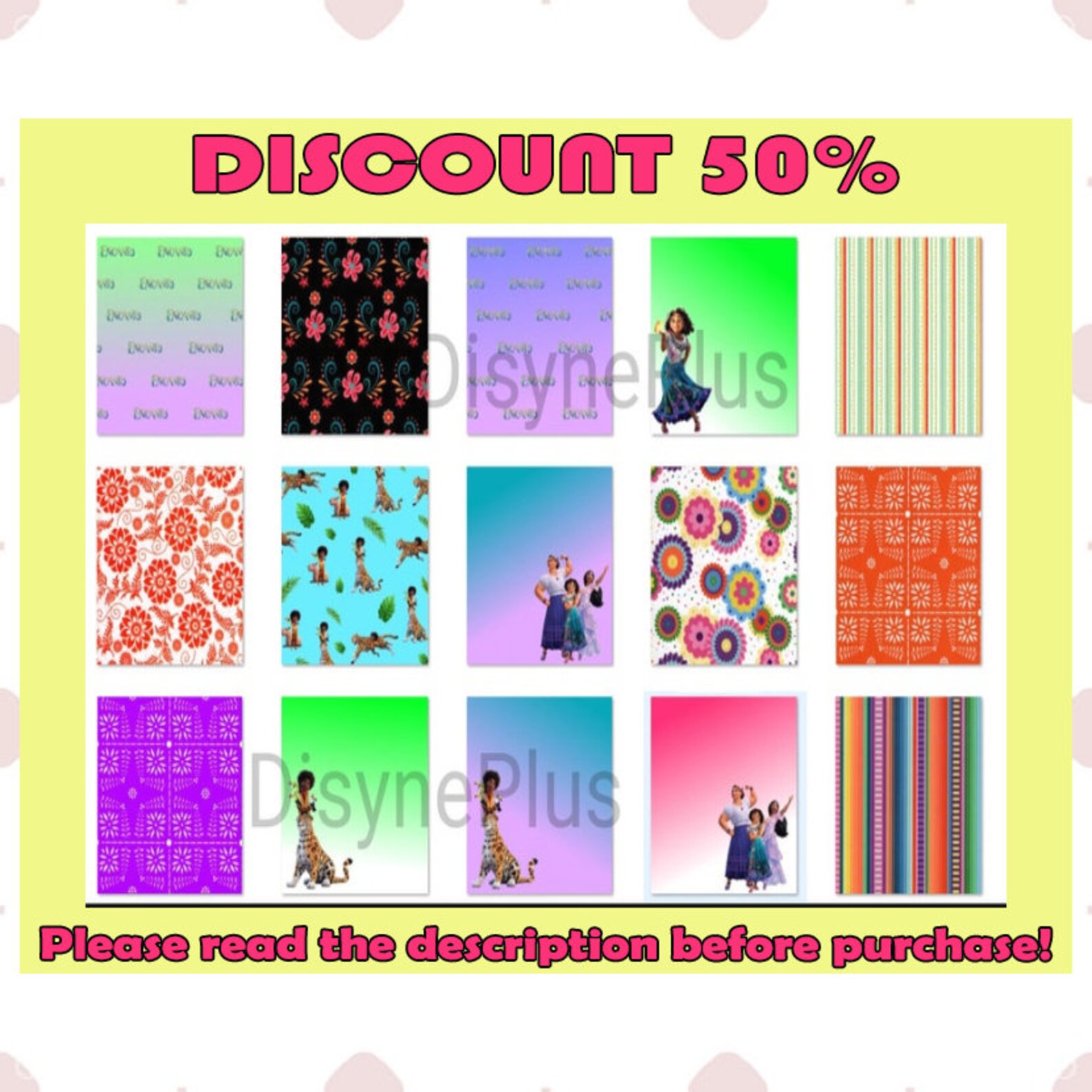 Encanto Bundle Pattern Encanto Png Encanto Pattern Disney Etsy UK