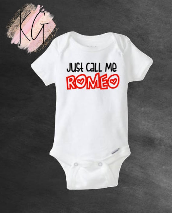24 Months Boys Or Girls Newborn Just Call Me Romeo Valentines Day Baby Onesies/® Bodysuit