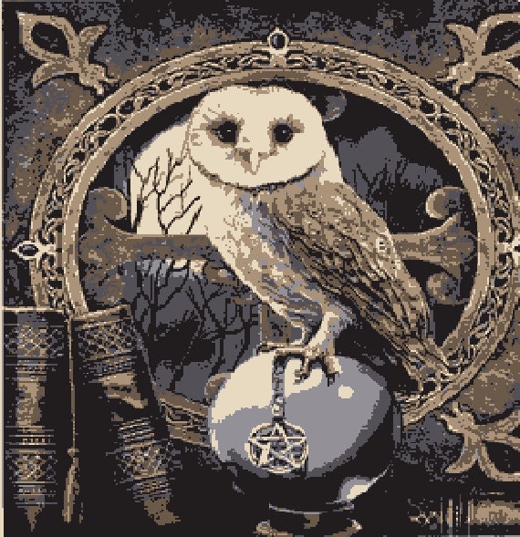 The Owl Spell Keeper crochet Afghan/blanket PATTERN Etsy