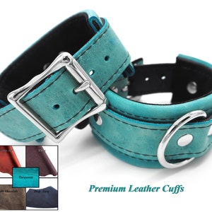 Leather Cuffs - Suede Lining
