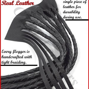 Real Bison Leather Flogger image 10