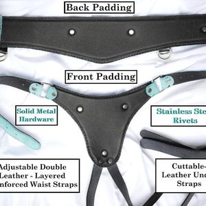 The Executive Strapon/ Heavy Duty padded leather strap on harness