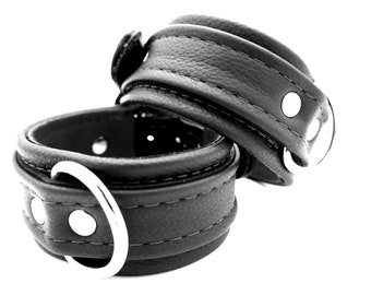 Bull Suede Leather Lined Cuffs - Quality Leather