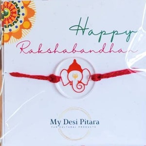 Ganesh Rakhi | Ganesha | Rakhdi with Card | Rakhi for Kids | Rakhi for Brother | Rakhri | Fancy Rakhi | Indian Rakhi | Traditional Rakhi