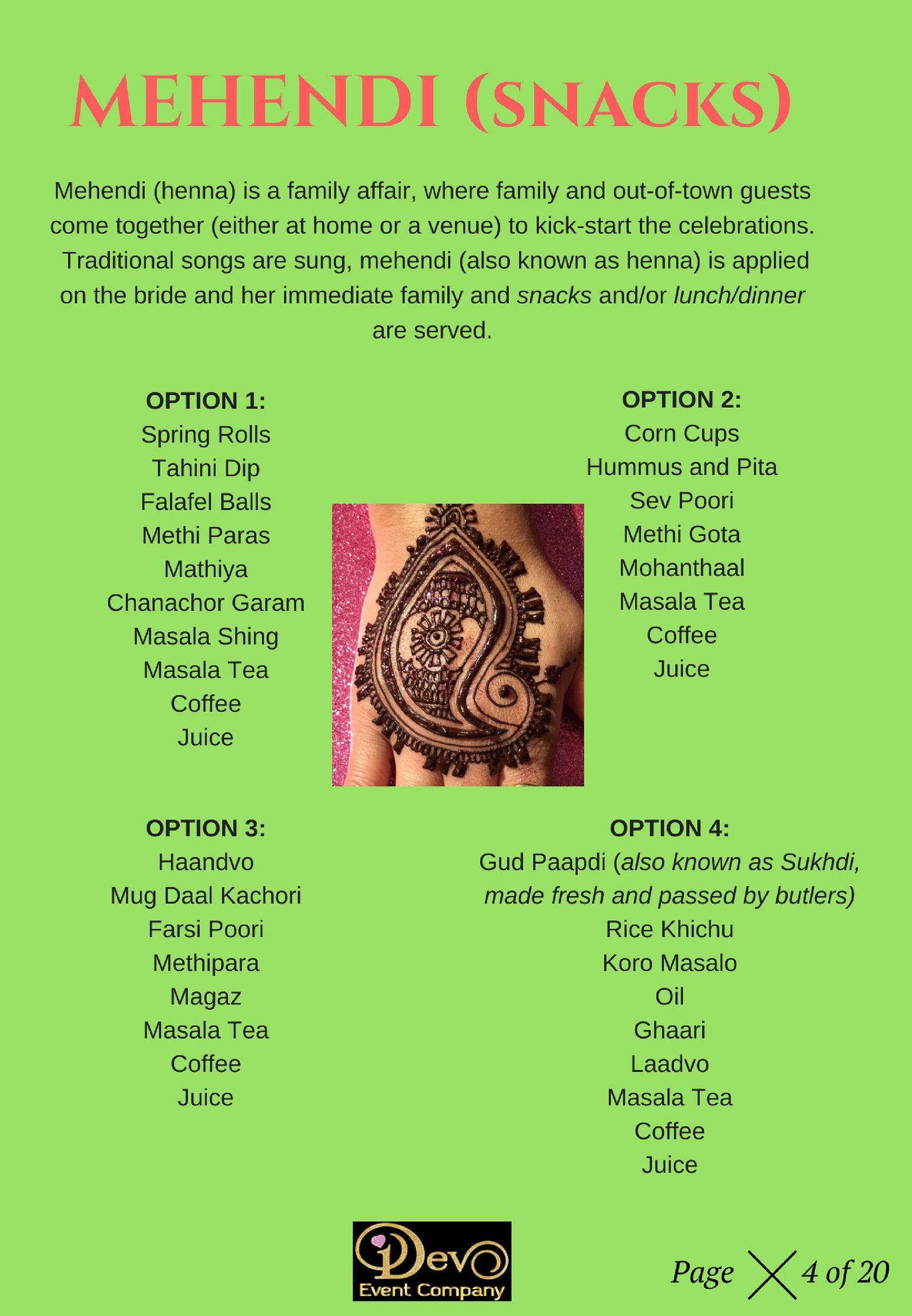 Indian Wedding Menu Indian Food Indian food menus Indian | Etsy