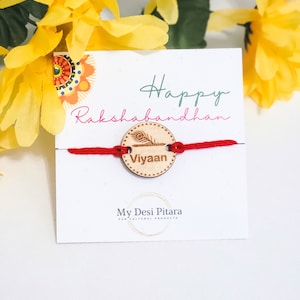 Sakha Rakhi | Rakhi pour frère bhai | Rakhi personnalisé pour enfants | Rakhi avec le nom | Rakhi personnalisé | Cadeau rakhi | Bracelet rakhi enfant