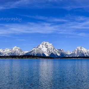 Grand Teton National Park Berg See Reflexion Panorama Fine Art Original Fotografie druckbare digitale Download Wandkunst Landschaft