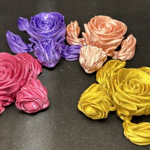 3D PRINTED - Articulating Roseurtle - Rose Turtles - Design by Cinderwing3D
