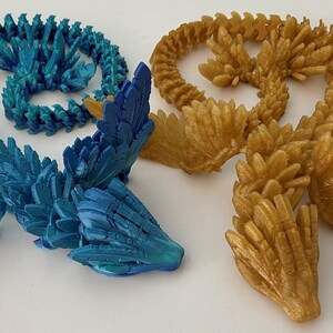 3D PRINTED - Articulating Flying Serpent / Dragon - Design by Cinderwing3D