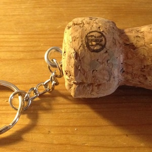 Champagne Cork Keychain