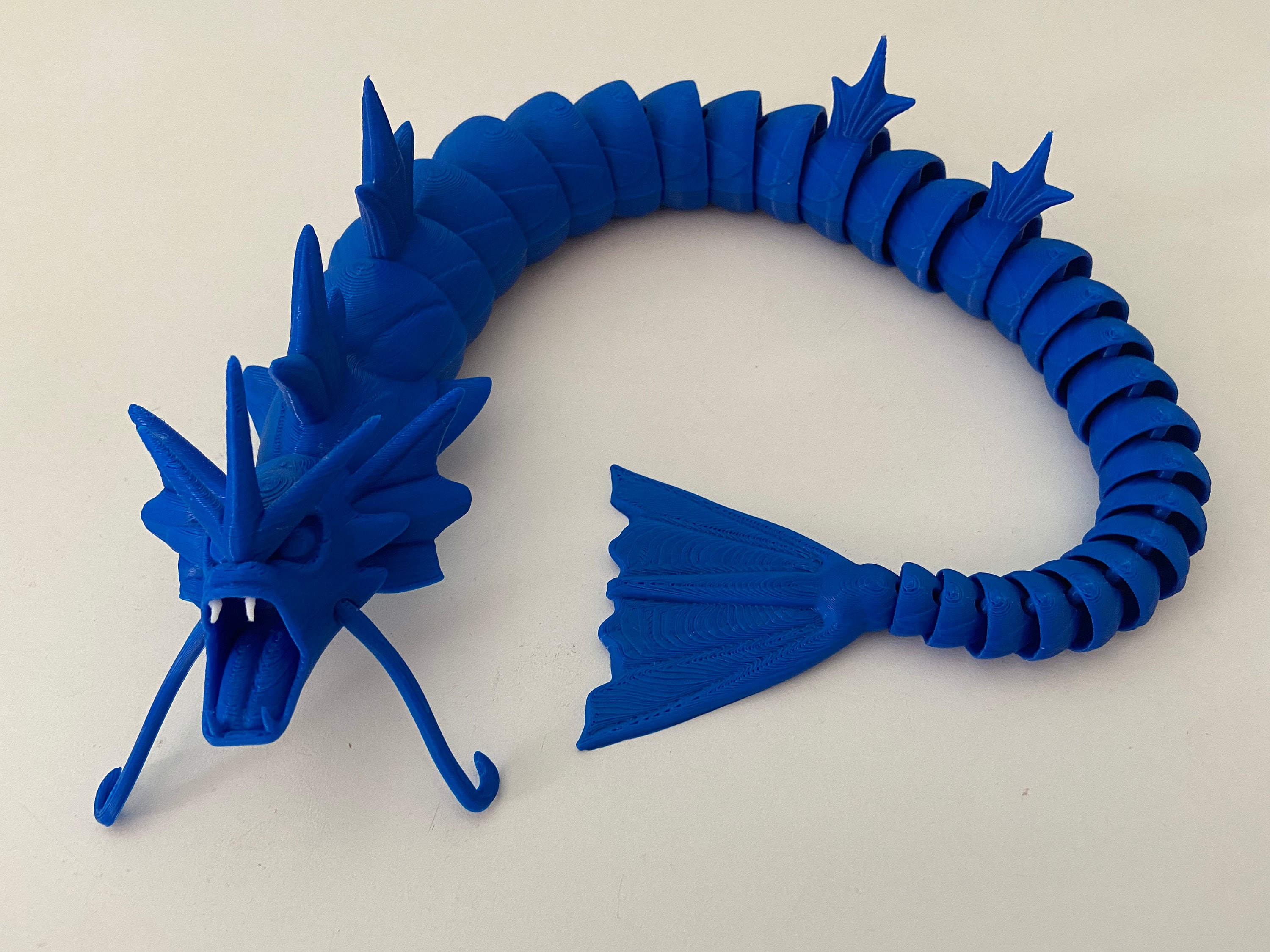 3D Printed Articulating Gyarados Pokemon Flexi Fidget Etsy
