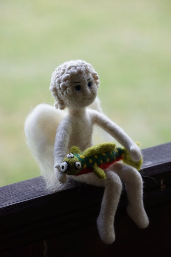 needle felted art dolls