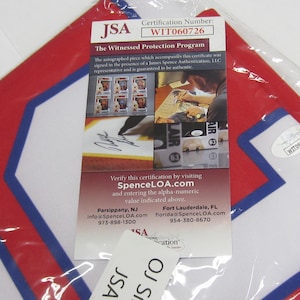 OJ Simpson Autographed Jersey: #1 Pick Inscription, JSA Witnessed (Size L)