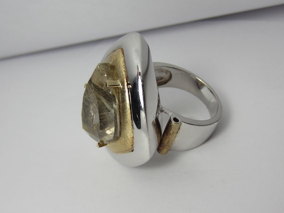 Deb Guyot 925 Sterling Silver Statement Ring with… - image 2