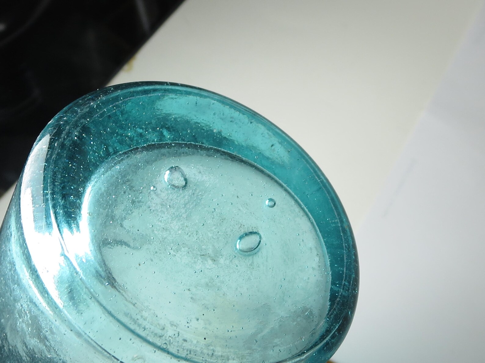 Rare “azule Seltzer Springs” Aqua Glass Hutchinson Bottle W/ Bear Logo ...