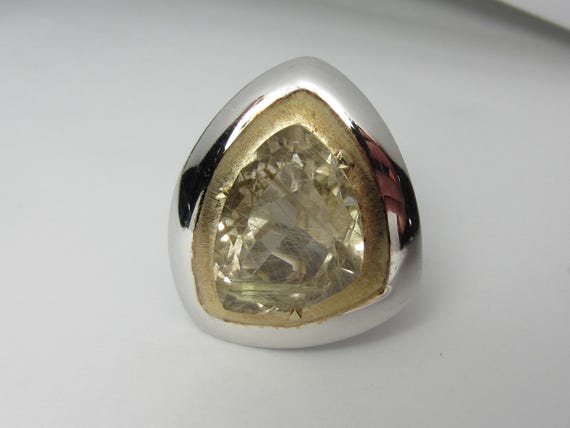 Deb Guyot 925 Sterling Silver Statement Ring with… - image 1